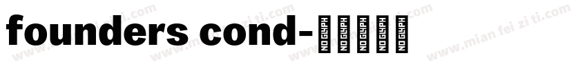 founders cond字体转换